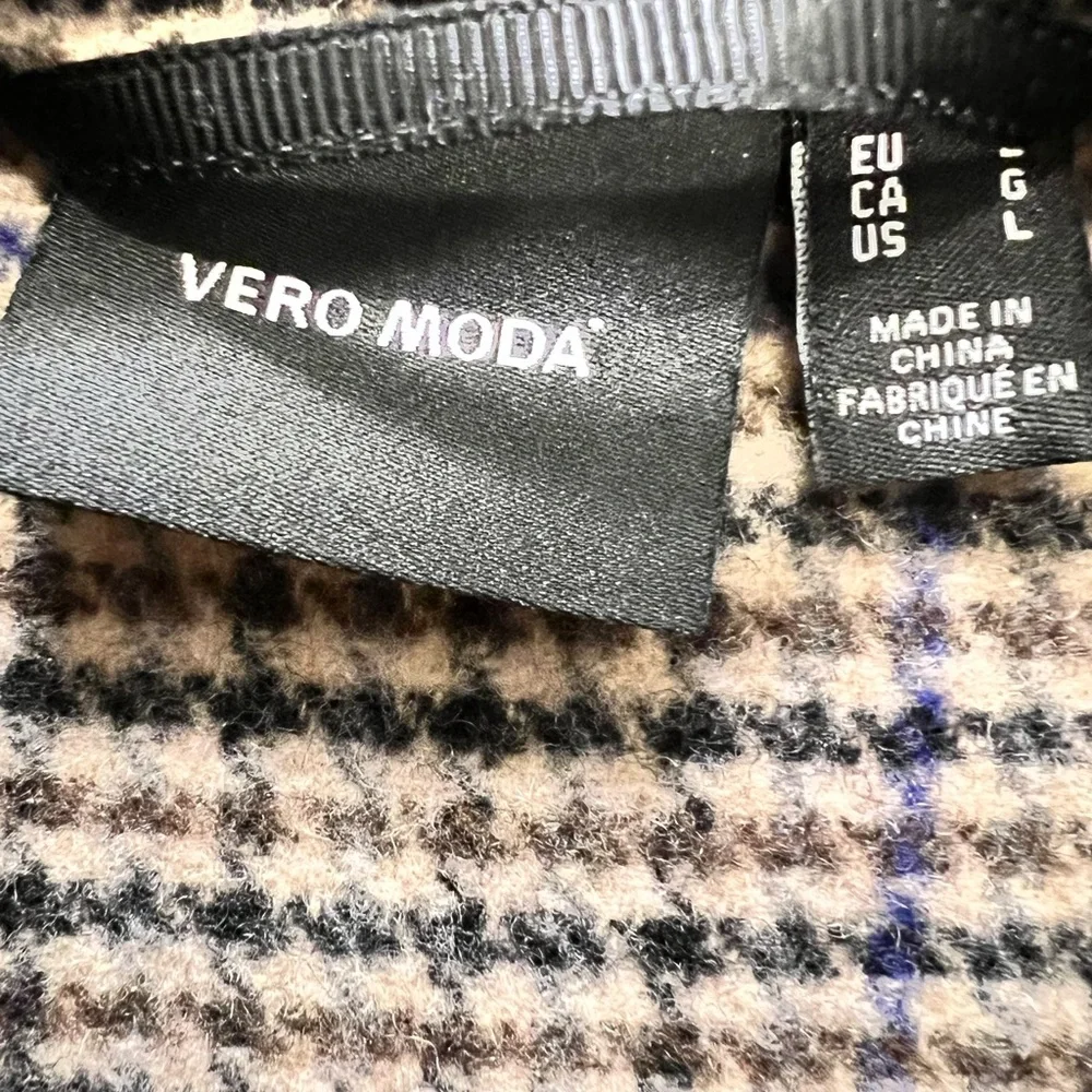 Vero Moda Wool Blend Plaid Coat - Picture 9 of 10